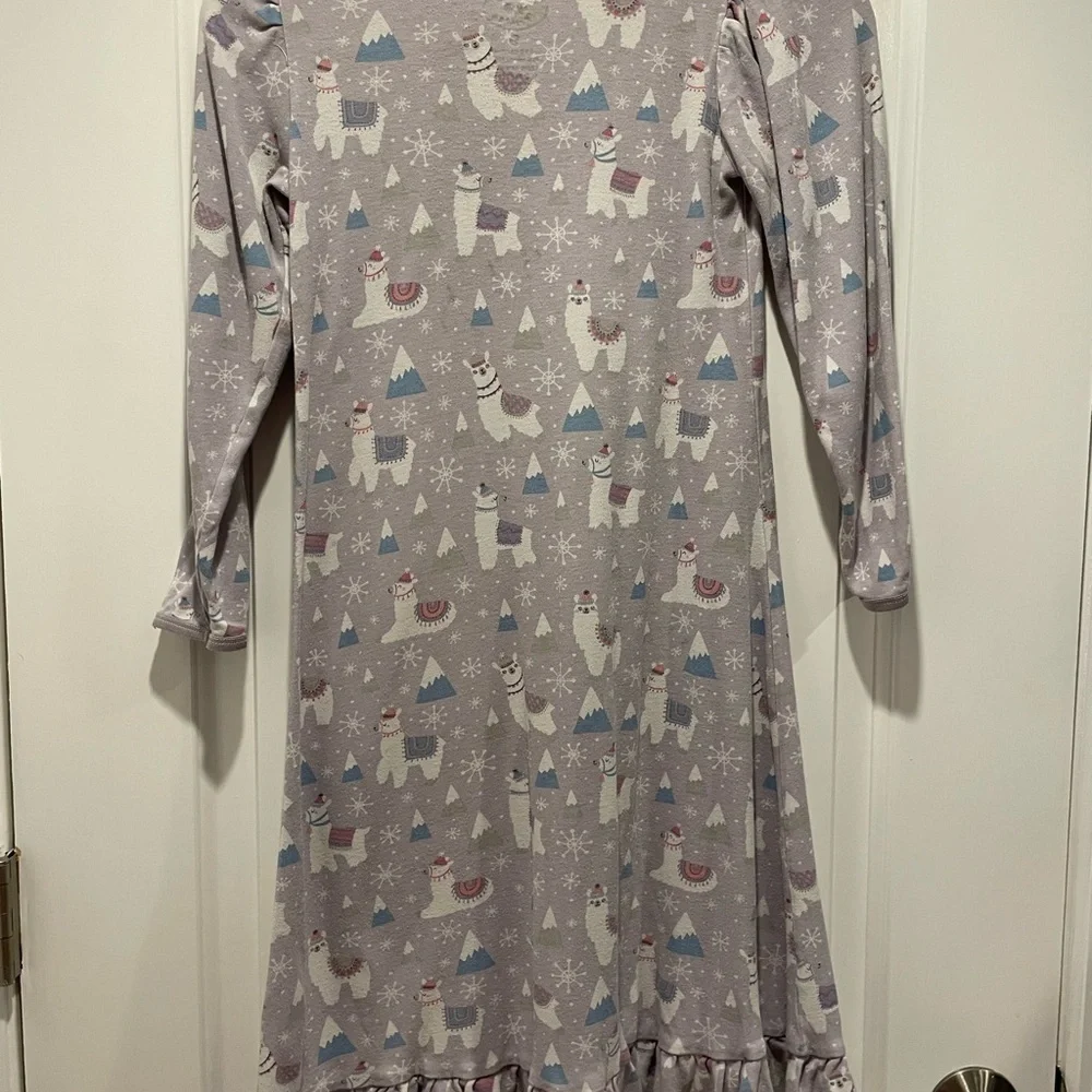 Sara’s Print Cozy Kids Pajamas with llama Print size 8